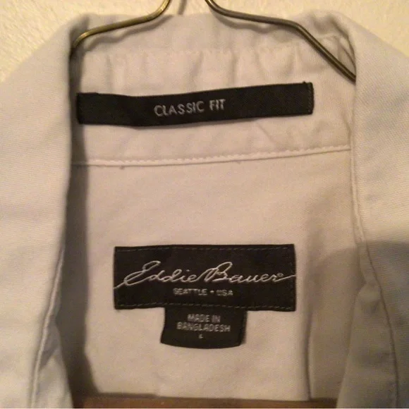 Eddie Bauer Classic Fit S/S Button Down Large - Picture 2 of 4